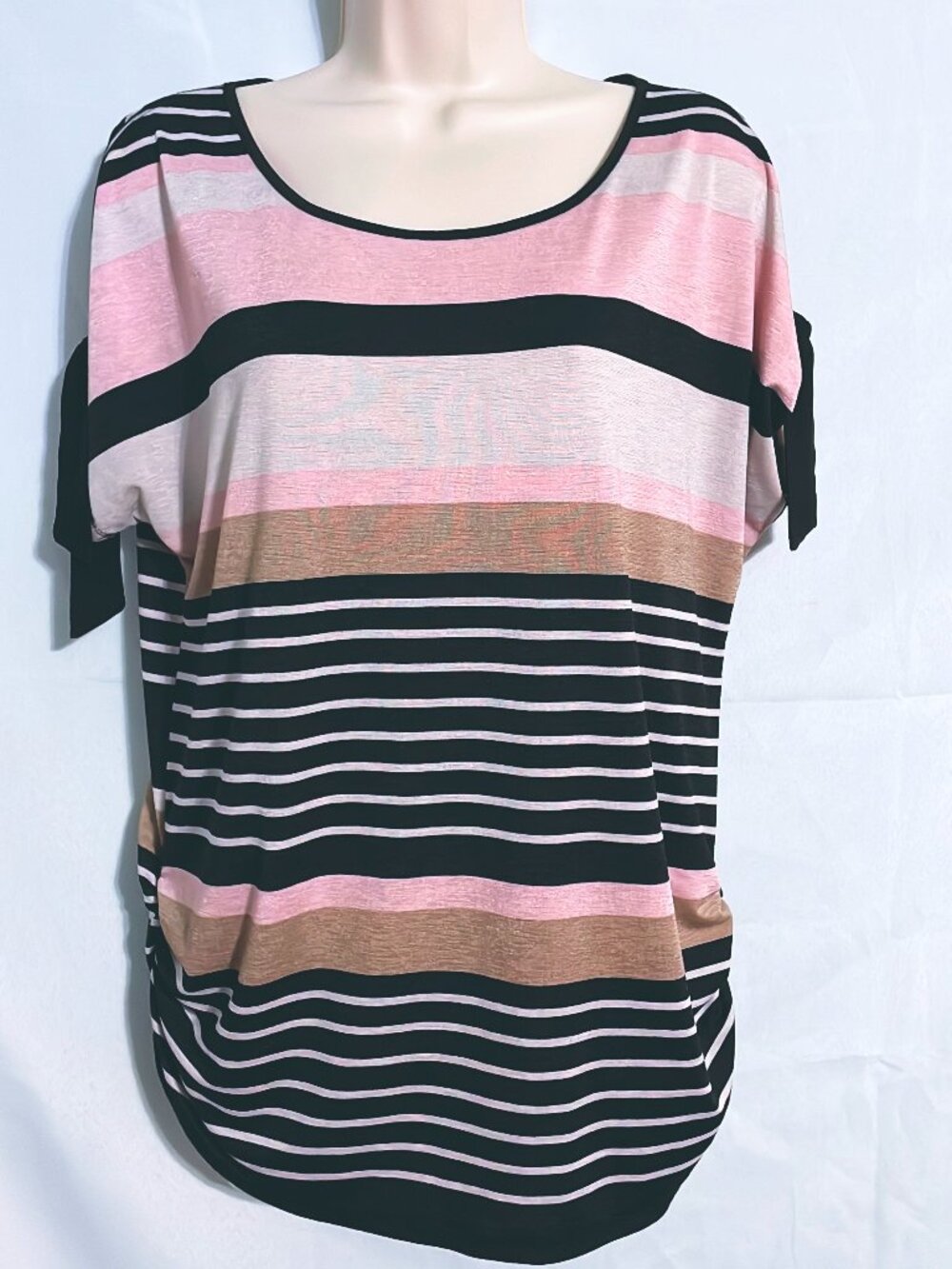 Tutta Bella Cute Striped Maternity Top Size L